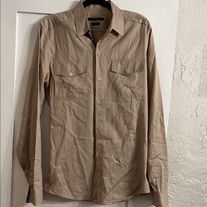 Gucci Beige Button-Up Shirt